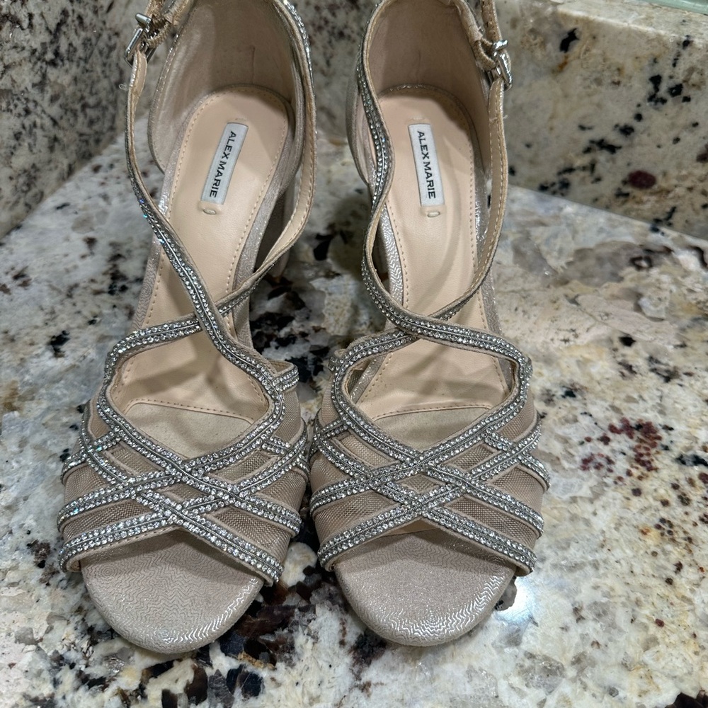 Champagne Strappy Heels